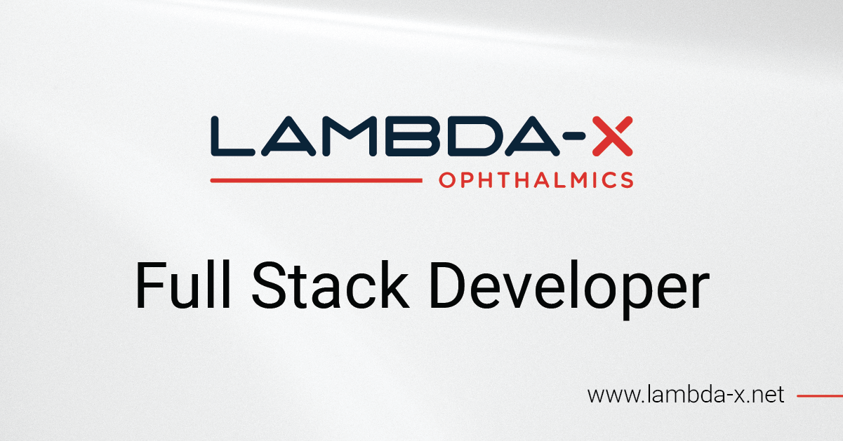 Full Stack Developer - Lambda-X Ophthalmics